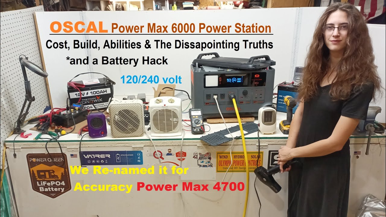 Oscal Power Max 6000 120/240 volt Solar Power Station, Ability Test & numerous issue we found