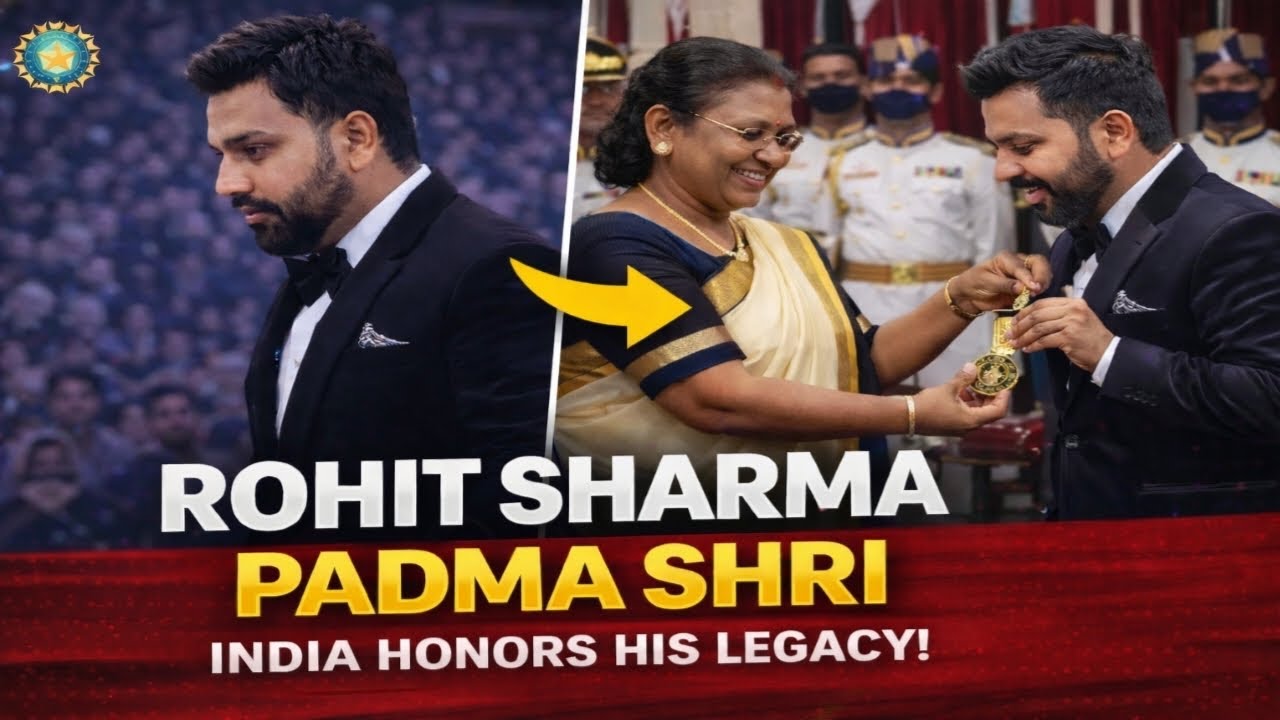 Rohit Sharma Gets Padma Shri Award 😮 India&rsquo;s Hitman Creates History!