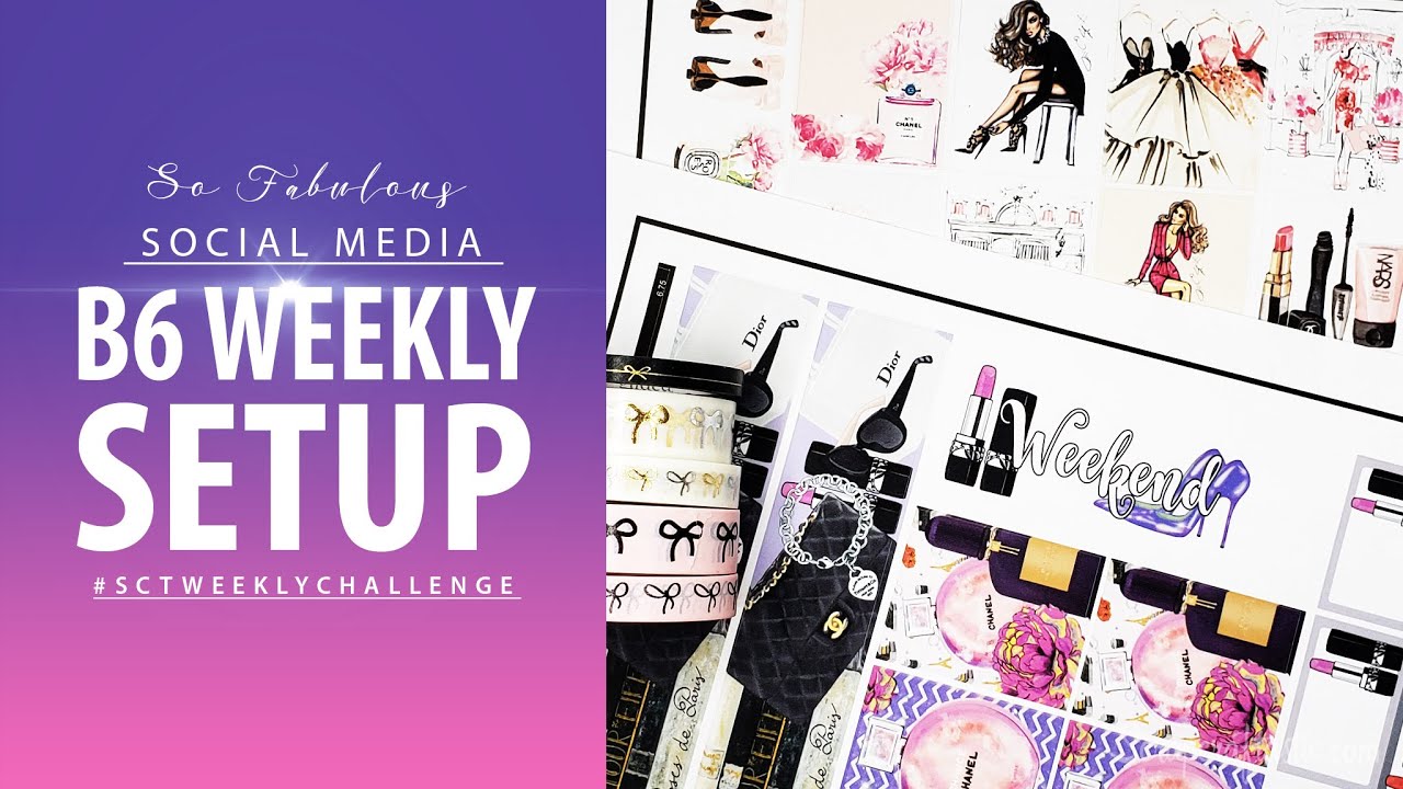 B6 From Scratch Weekly Setup | Week 15 2021 | FREE Printable Stickers