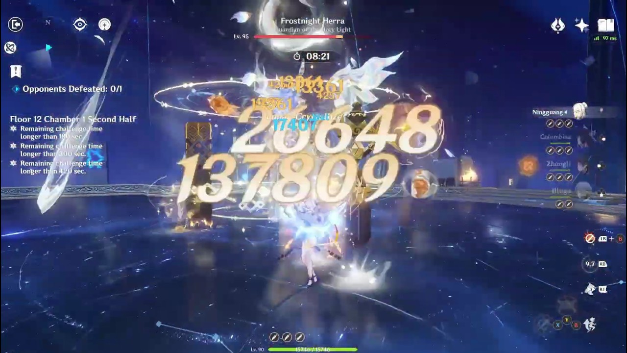 Genshin Impact - Spiral Abyss 2/2026 Floor 12 (Flins & Ningguang Main DPS)