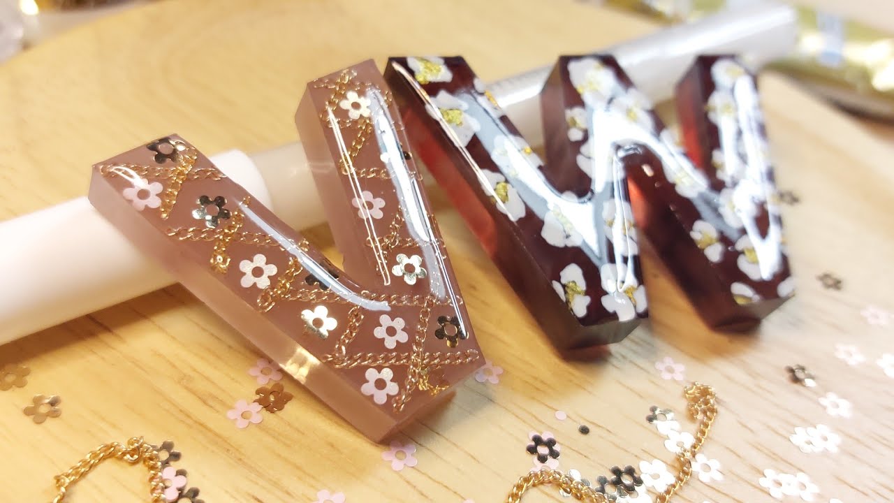 Leftover Resin Letters Level Up • resin for beginners • resin art • resin crafts • diy resin with me