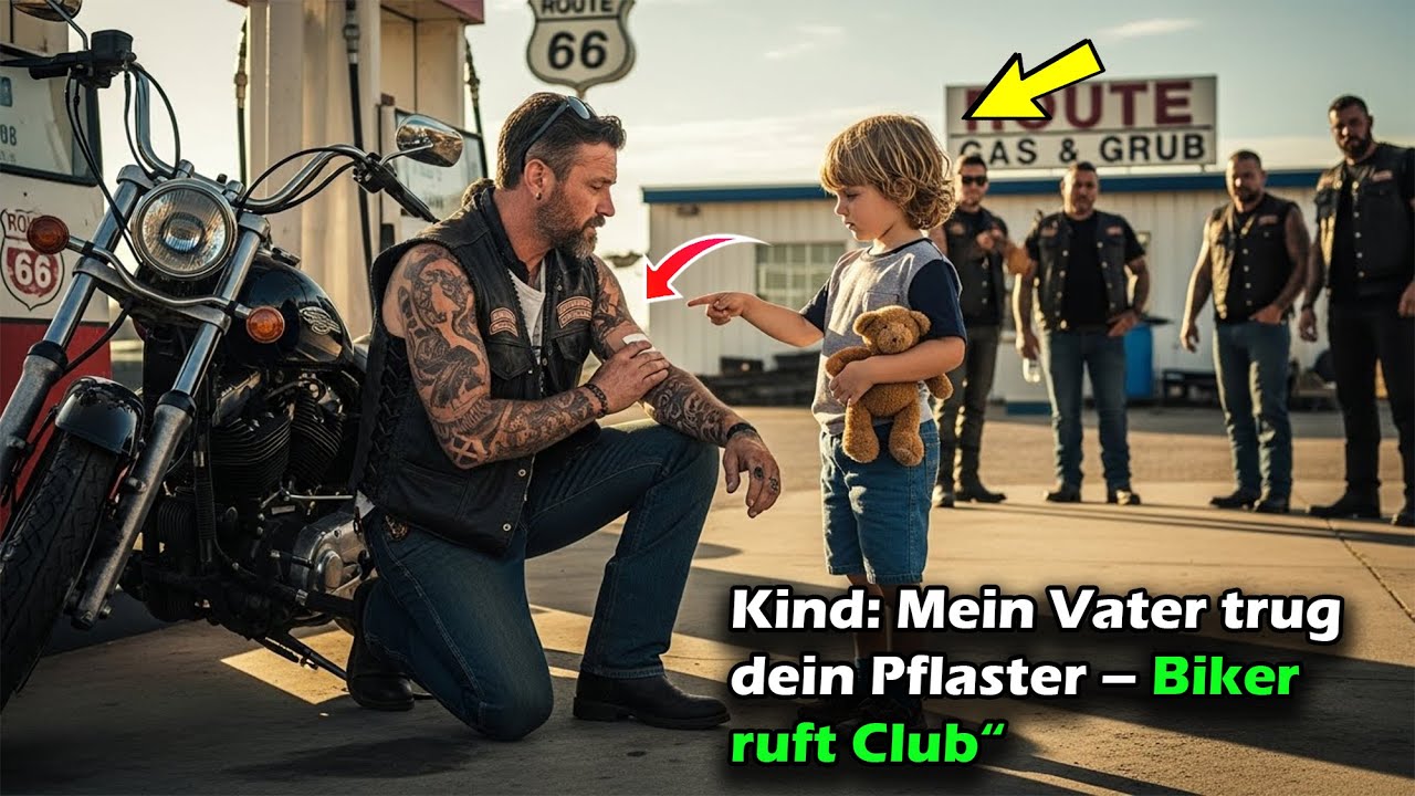 Mein Vater trug Pflaster wie deins – die Worte des Kindes an der Tankstelle riefen den Bikerclub