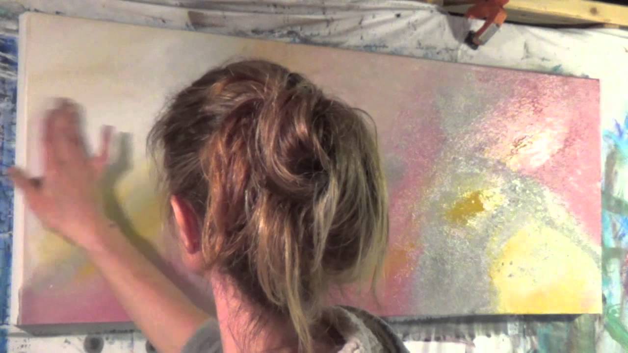 Abstract Art Painting Demo - Original by Shari Kreller - "Friendship"