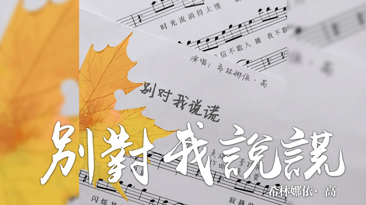 希林娜依·高 -《別對我說謊》｜CC歌詞字幕