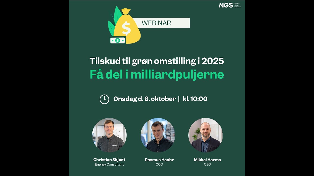 Webinar: Tilskud – Få del i milliardpuljerne