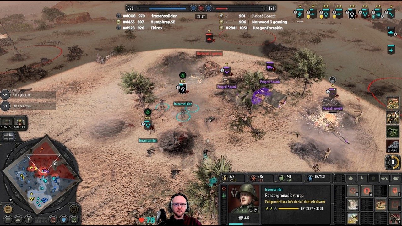 Company of Heroes 3 | 3v3 Gabes Kluft | Terror tut Terrordinge