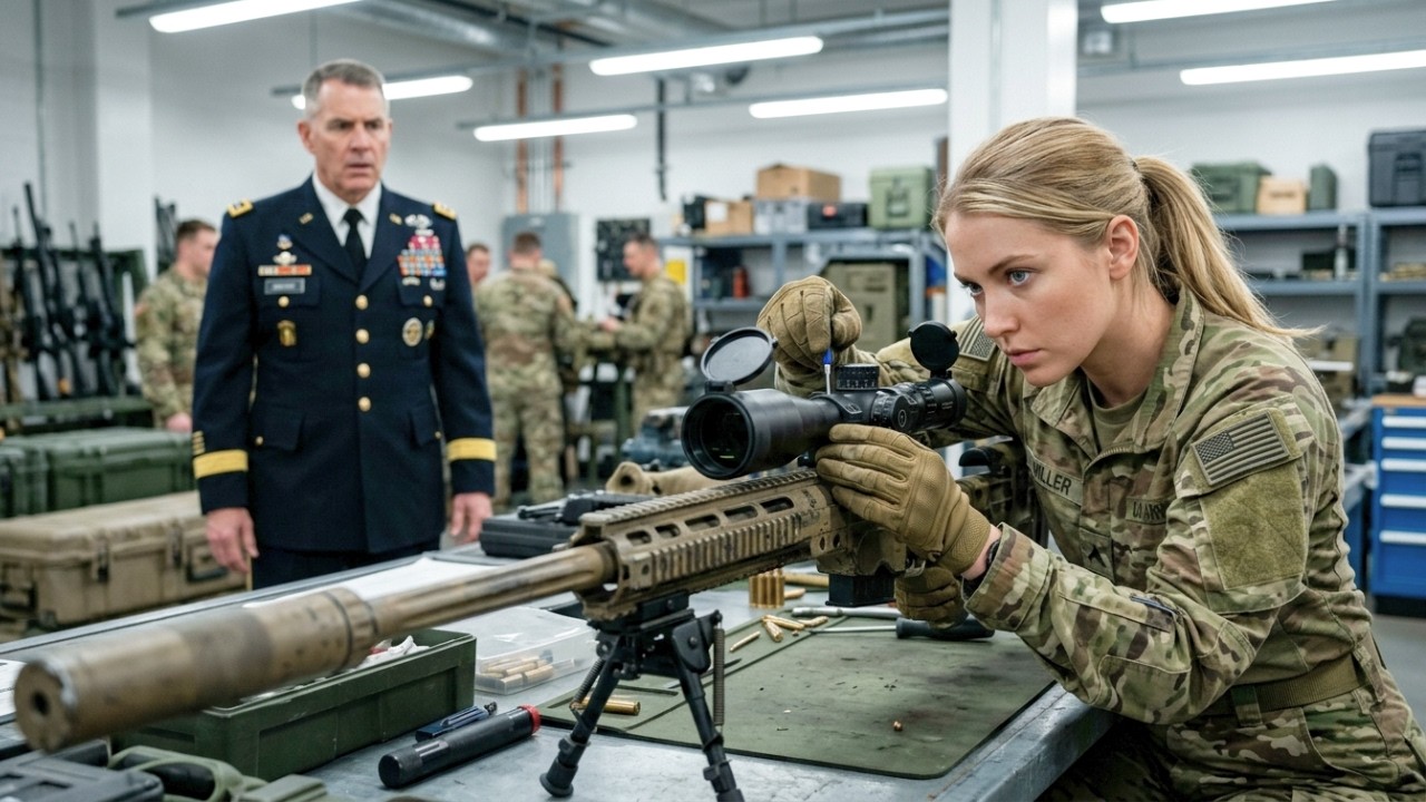 The Moment A 4-Star General Realized The Girl Beside The Barrett Was A 3,200m SEAL Legend