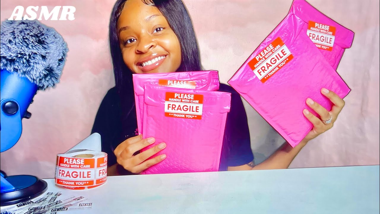 ASMR | Packaging Lip Gloss Orders! | Intense Trigger Sounds