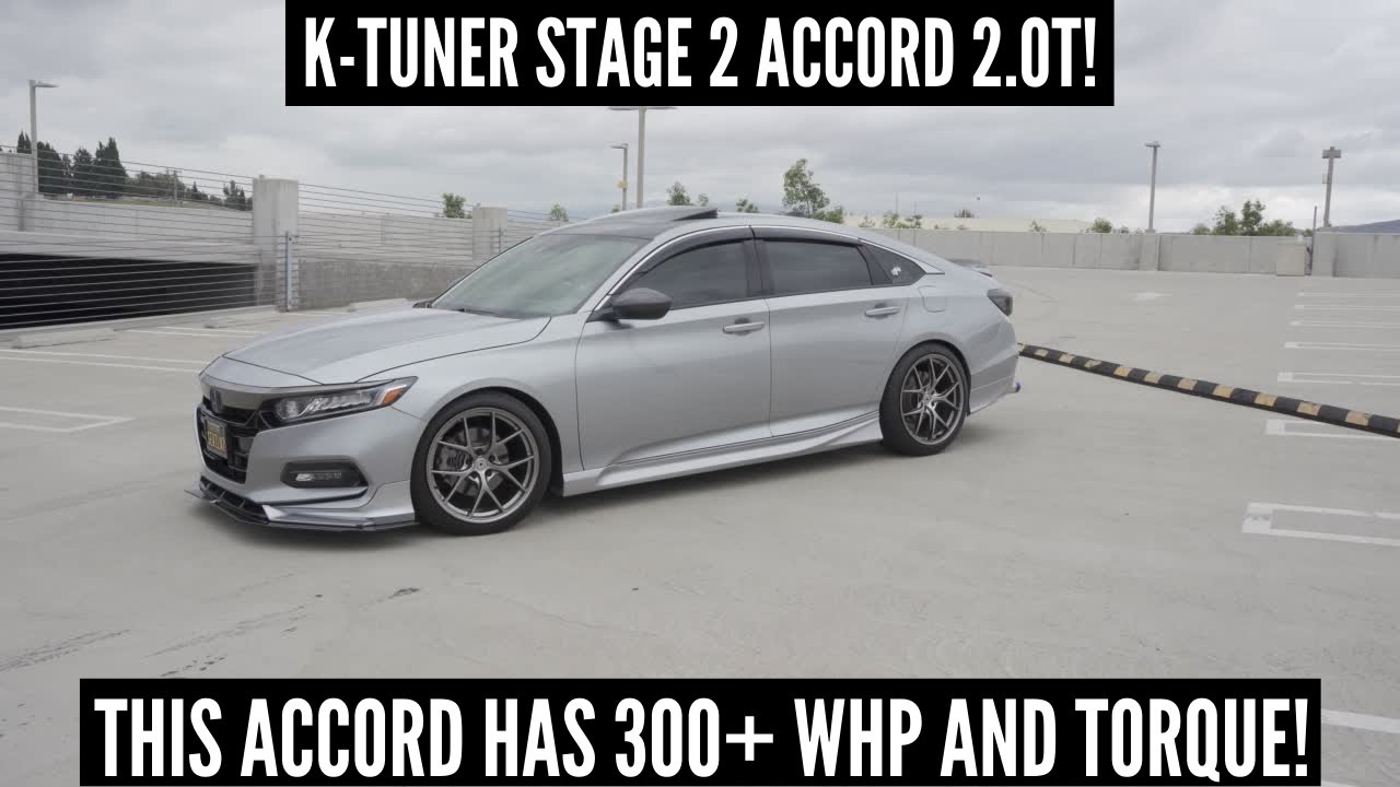 THIS 300+ WHP K-TUNER STAGE 2 TUNED ACCORD 2.0T IS FAST! | 2018 Honda Accord 2.0T Build @magbluecv2