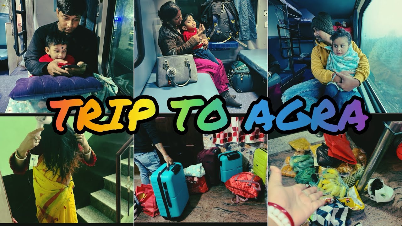 Finally 4 Months wait er por jacchi AGRA DREAM DESTINATION 🧳TRAIN Journey BANGALORE-AGRA By TRAIN🚂
