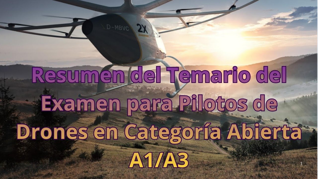 EXAMEN A1/A3 Drones | Resumen COMPLETO del Temario Oficial AESA