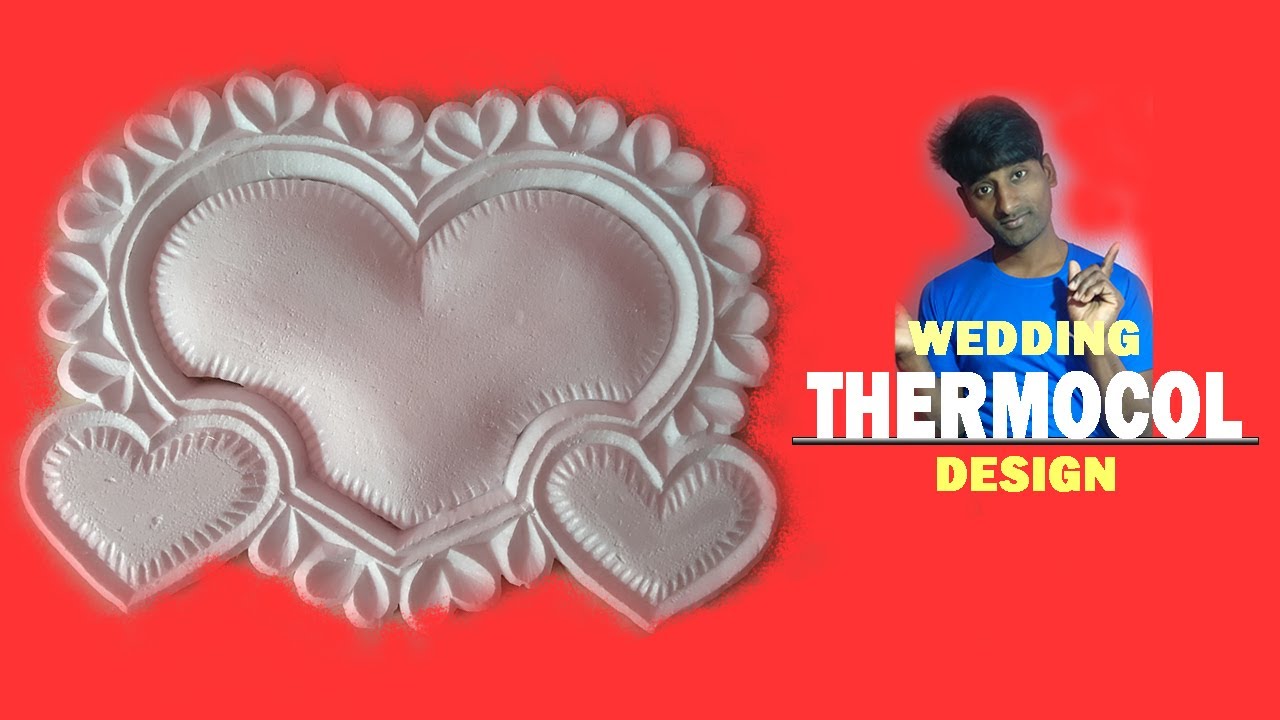 Thermocol Cutting  To Wedding Design // #art #thermocol #design