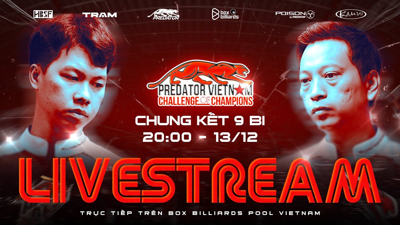 TRỰC TIẾP | CHUNG KẾT | DƯƠNG QUỐC HOÀNG VS LƯỜNG ĐỨC THIỆN |PREDATOR VIETNAM CHALLENGE OF CHAMPIONS