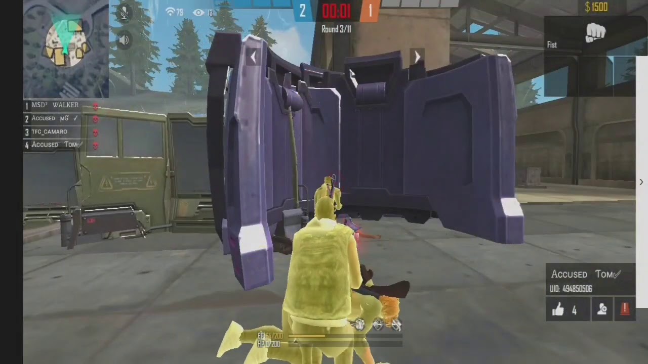 Custom 4 Vs 4 room match || FFT gaming and dangersquad  revenge gameplay