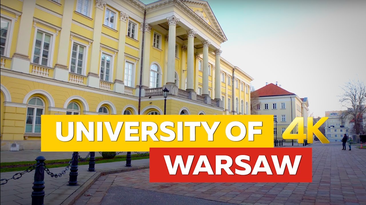 UNIWERSYTET WARSZAWSKI, WARSAW  WALKING , POLAND 4K 