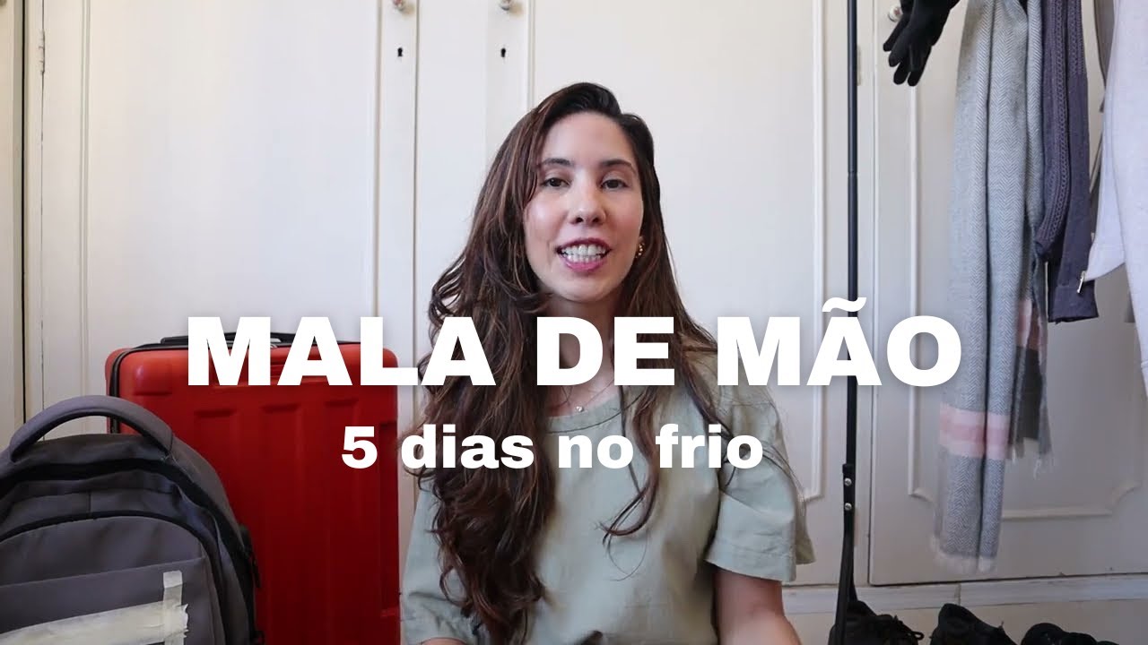 Arrume comigo minha mala de mão para uma semana de trabalho no frio