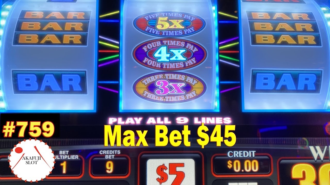 Handpay Jackpot - High Limit Slot 2x3x4x5x Super Times Pay Slot Max Bet $45 赤富士スロット あかふじ 勝負