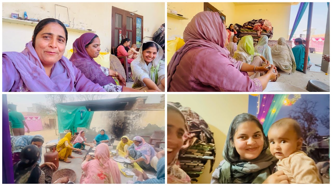 ਮਾਲਵੇ ਦੇ ਪਿੰਡਾਂ ਦੀ ਸਾਂਝ ❤️|| punjabi village wedding || by Dullat family vlogs ||