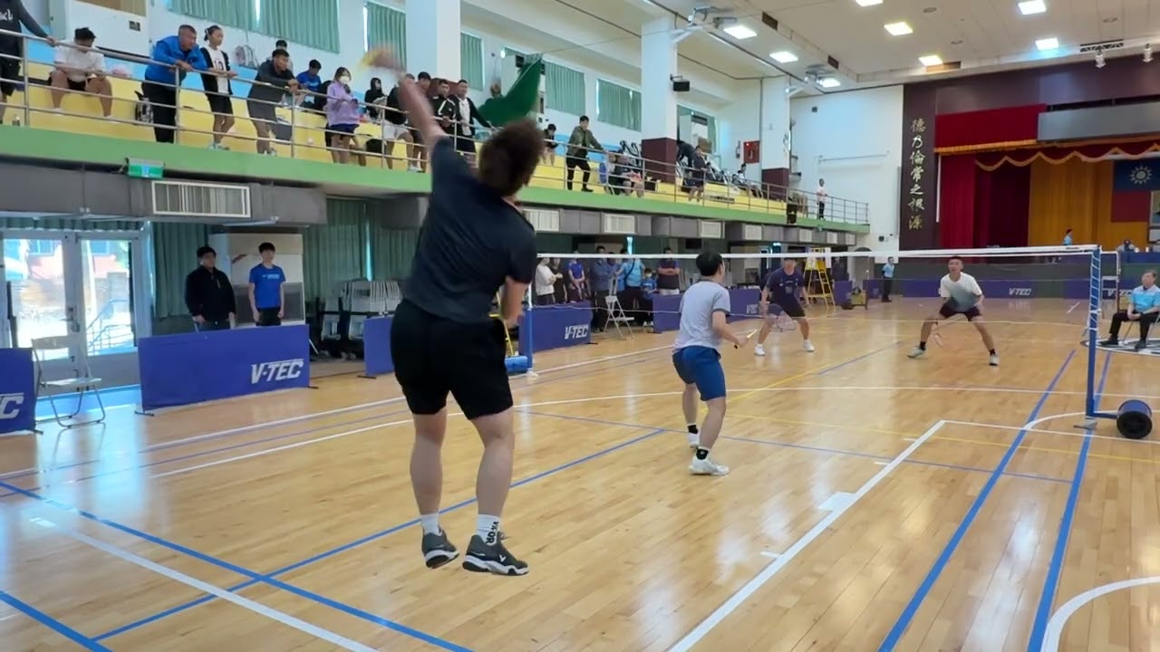 第61屆六堆運動會 社會男子雙打 四強 美濃區 王峙錥/溫晉慶 VS 萬巒鄉 林忠岳/林芮呈