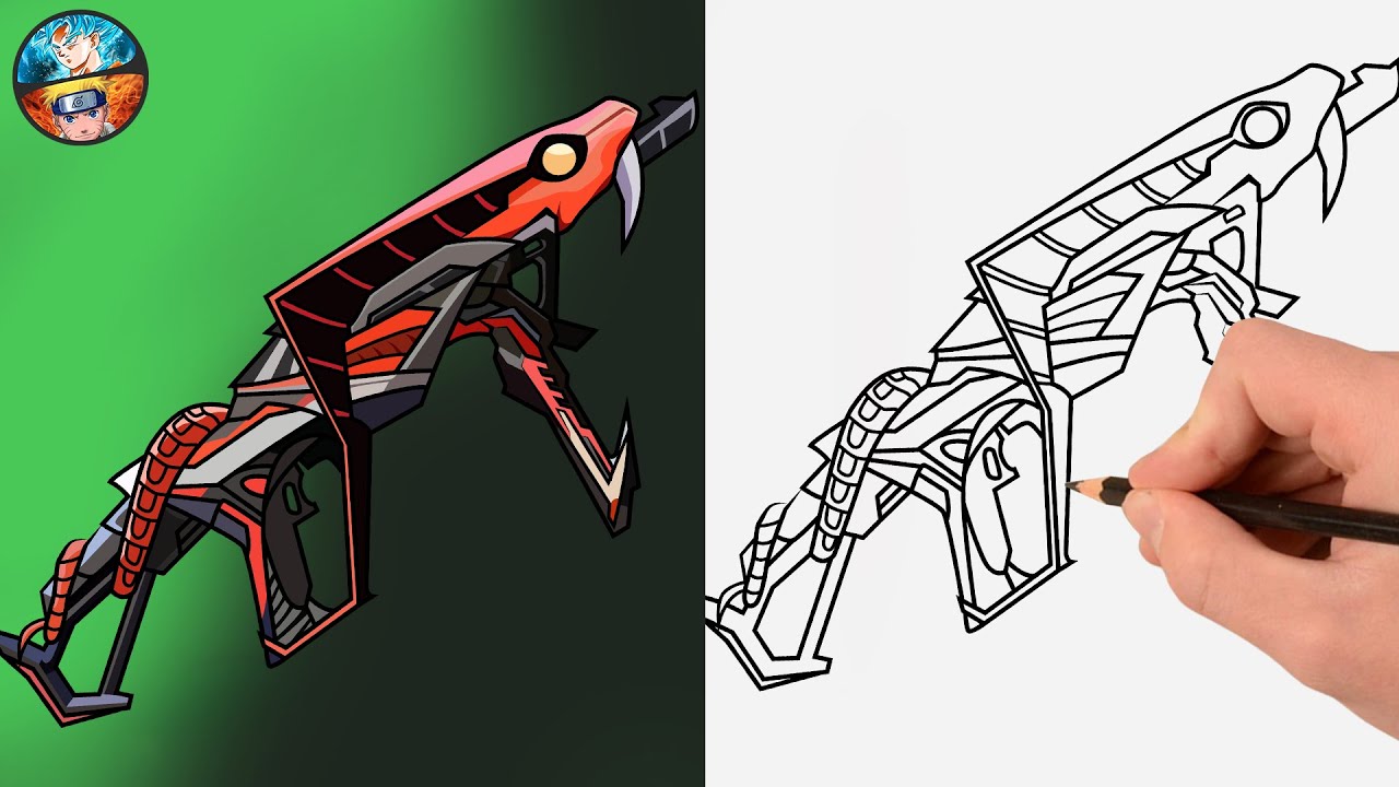 COMO DIBUJAR LA NUEVA MP40 COBRA EVOLUTIVA DE FREE FIRE