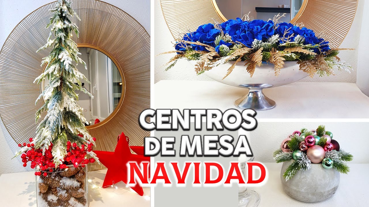 CENTRO DE MESA NAVIDAD/ IDEAS PARA DECORAR ESTA NAVIDAD 2025