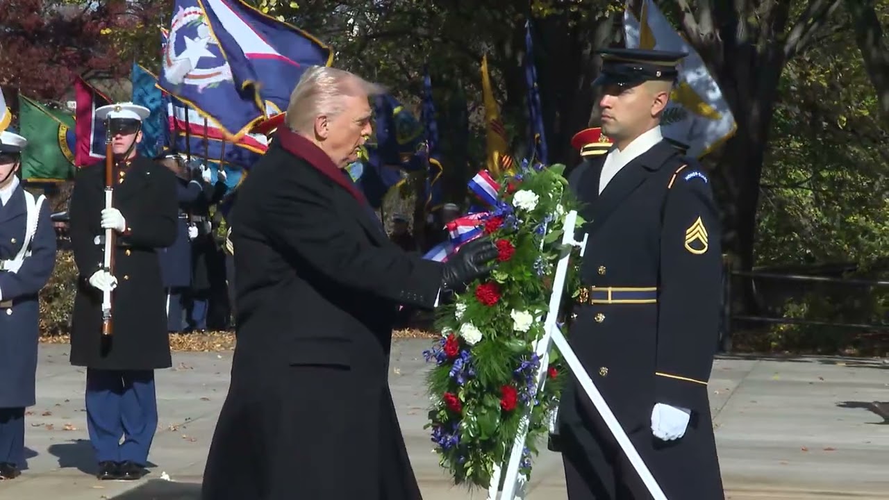 President Trump Participates in a Wreath Laying Ceremony