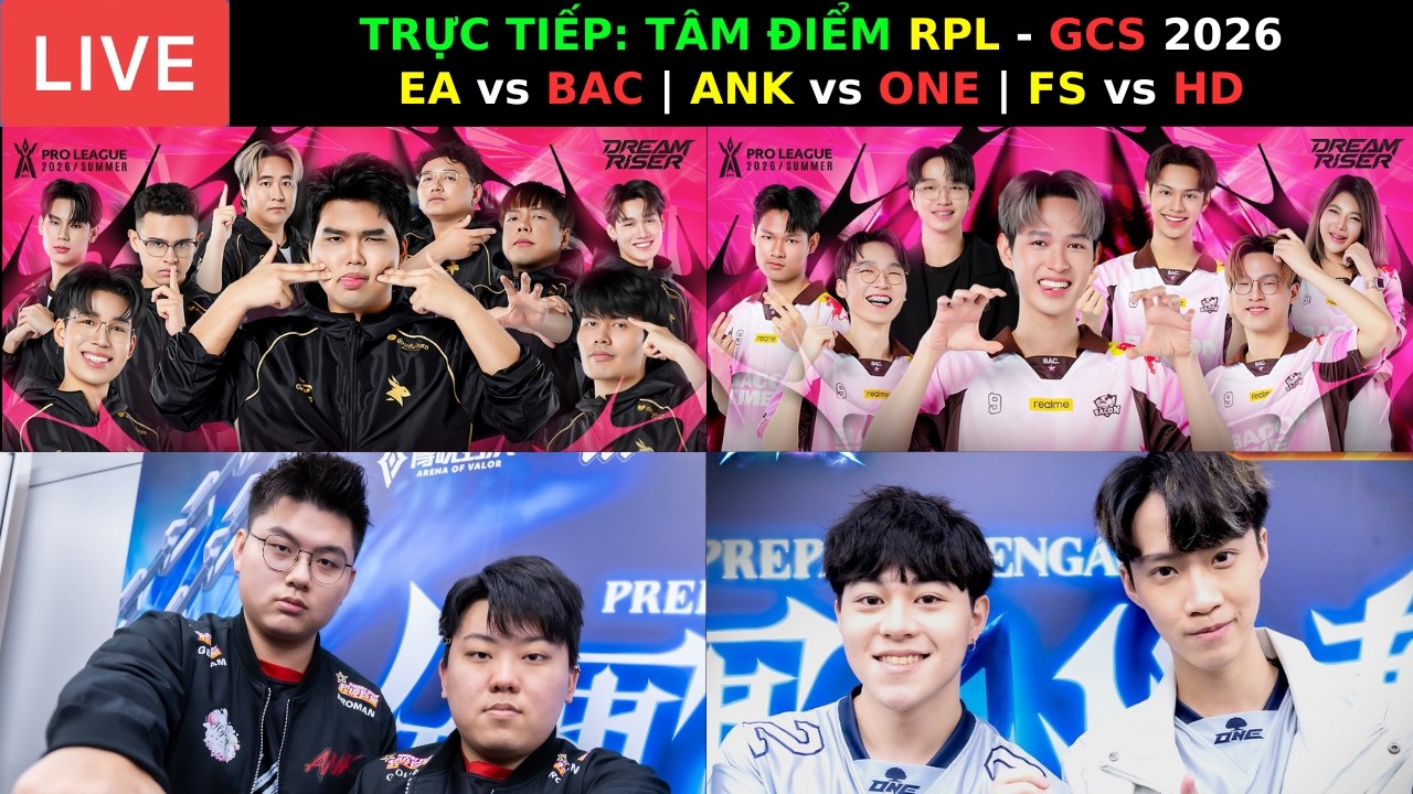 TRỰC TIẾP: T&Acirc;M ĐIỂM GCS - ANK vs ONE TEAM - Những Kẻ Ng&aacute;ng Đường Nh&agrave; Vua FLASH WOLVES !!!