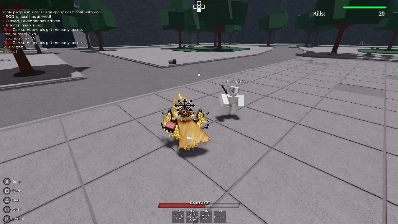 Hacker in tsb with Custom moveset in public sever