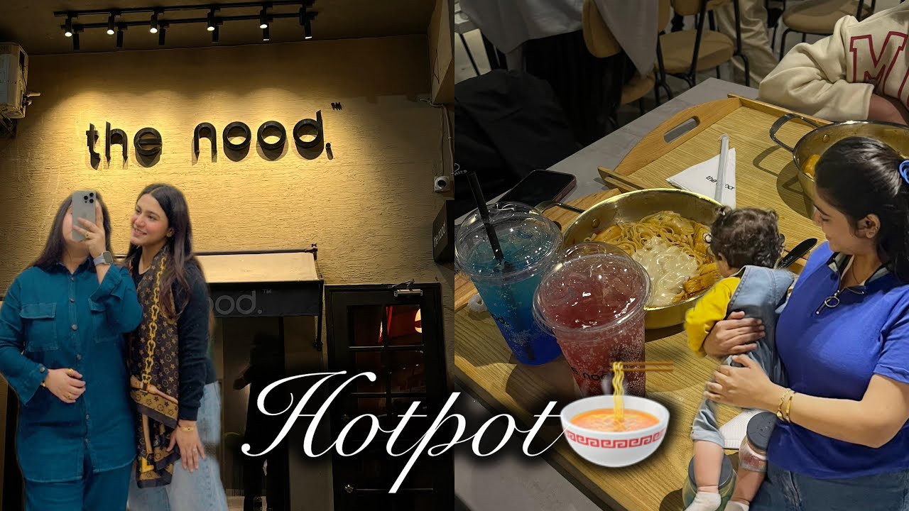Eating Hot Pot at The Nood Cafe My First  Ever Hot Pot Experience in Karachi pk  with My friends
