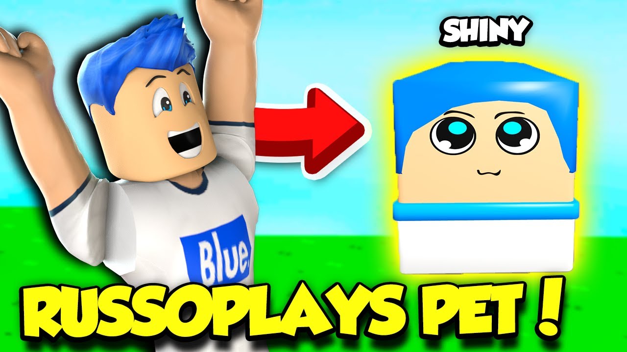The DEV Added A RUSSOPLAYS PET And I GOT THE RAREST SHINY RUSSO PET EVER! (Roblox)
