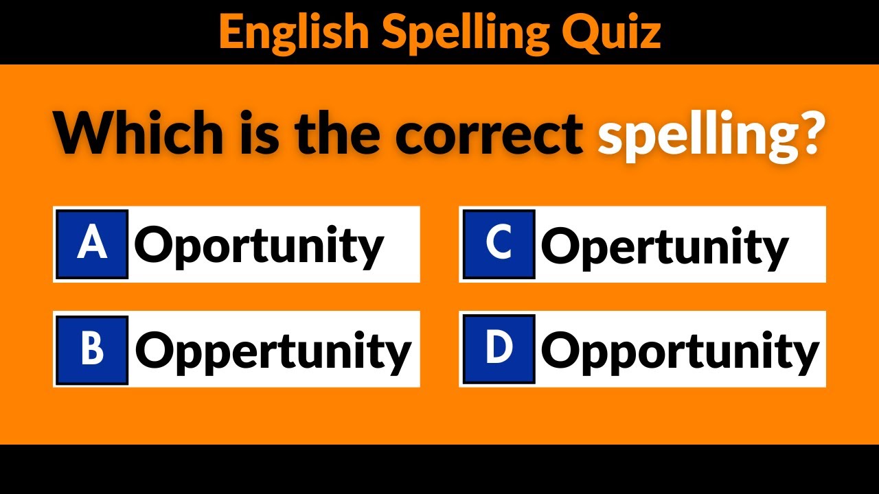 MASTER SPELLING CHALLENGE ✍️🤔25 CHALLENGING SPELLING QUIZ TO PROVE YOUR WORD POWER
