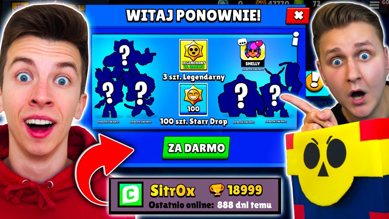 SITR0X WSZEDŁ na KONTO po 3 LATACH i dostał... *100 STARR DROPÓW  ZA DARMO, SKINY i MEGA BOX!🤯*