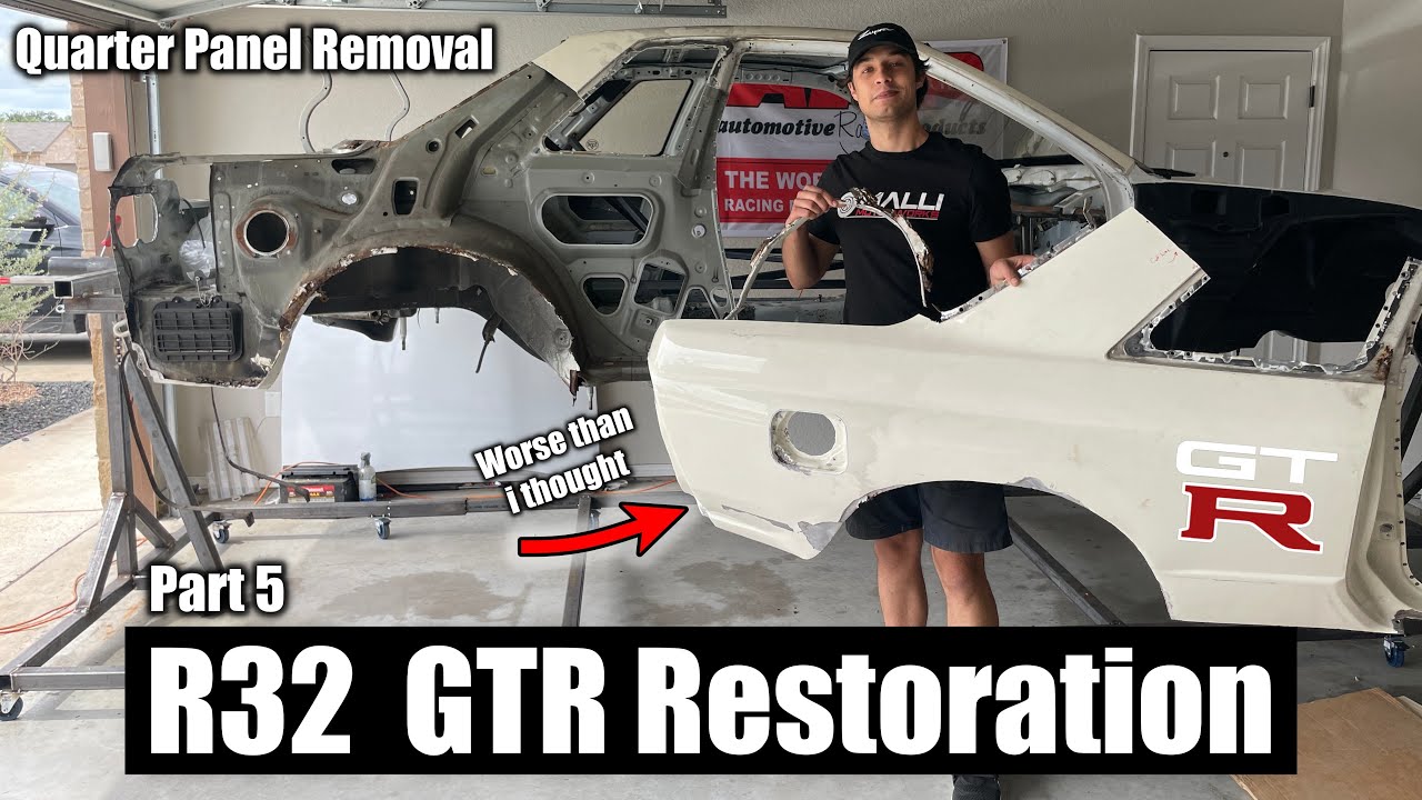 Uncovering my GTRs Darkest Secrets | R32 GTR Restoration Pt. 5 | Quarter Panel Removal
