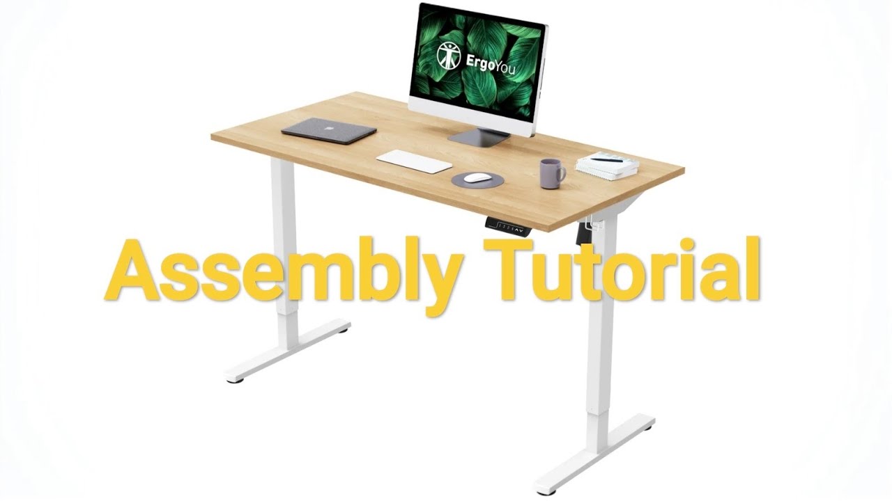 ErgoYou Single Motor | Height-Adjustable Standing Desk  | SM4 Series | Assembly Tutorial 