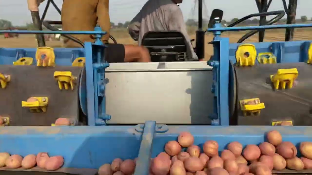 First planting machine in india||automatic potato double bed planter 37inches|| superking|| sadabad|