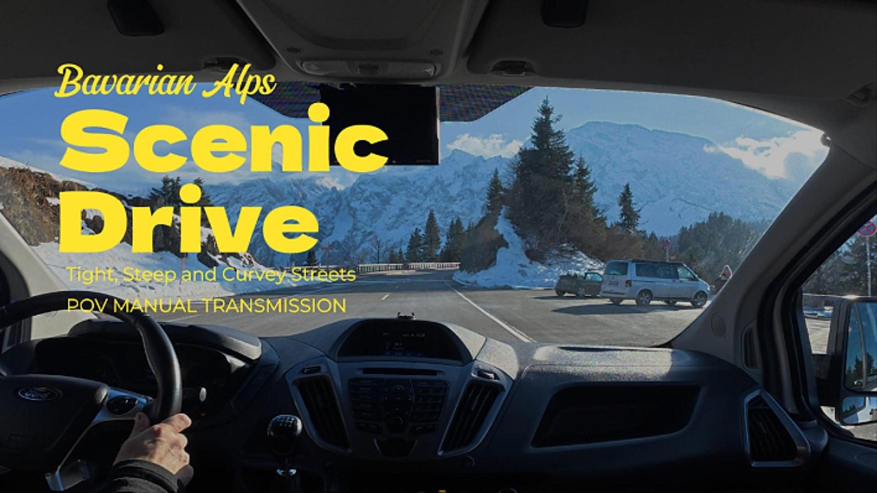 POV Scenic Drive Bavarian Alps 4K | ASMR Road Trip – German Alps No Commentary