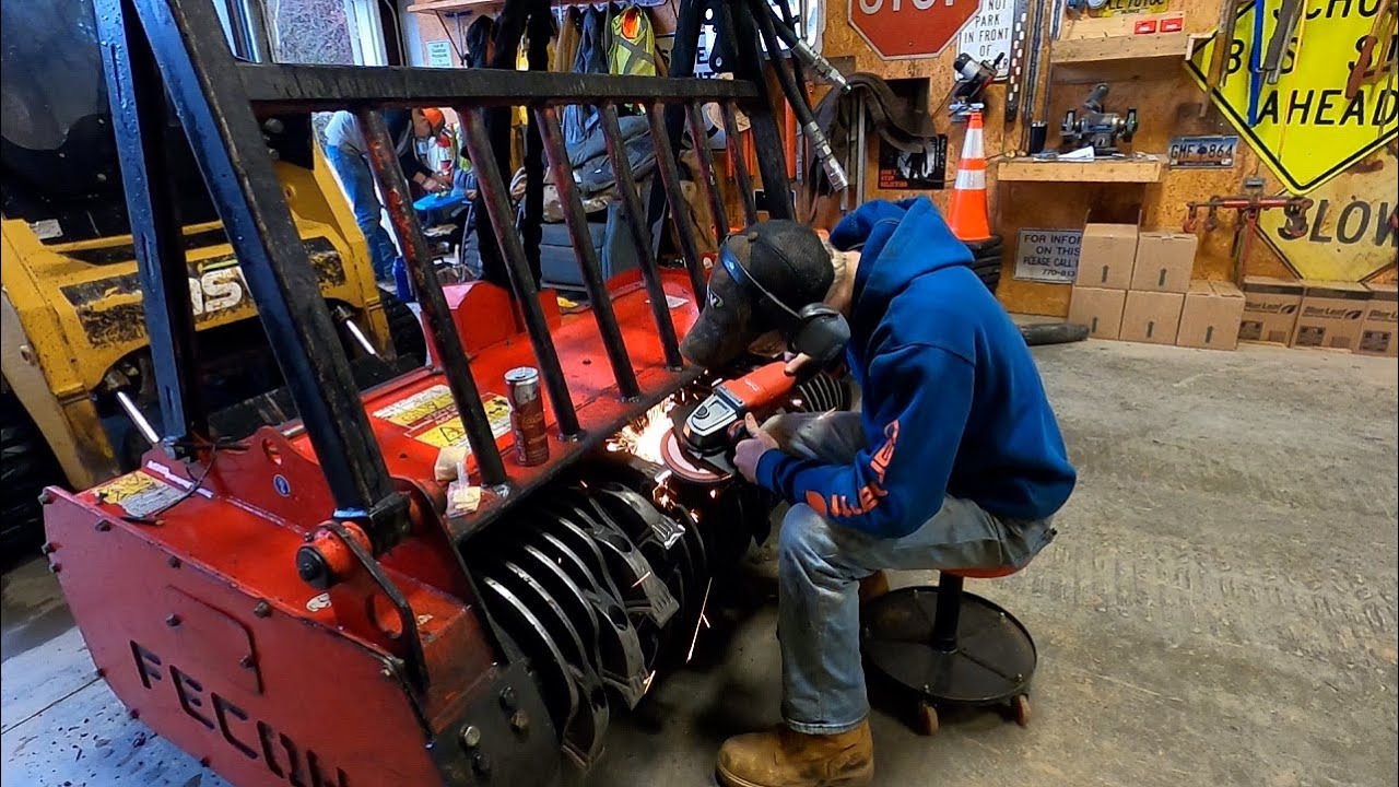 Sharpening Teeth for the Fecon DCR and Working on the Terex