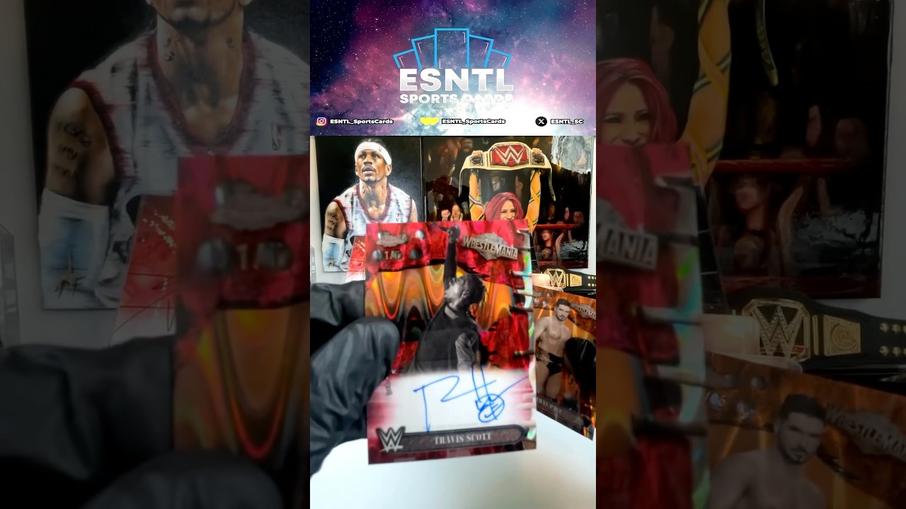 WE HIT THE TRAVIS SCOTT AUTO 1/5 FROM TOPPS CACTUS JACK x WWE