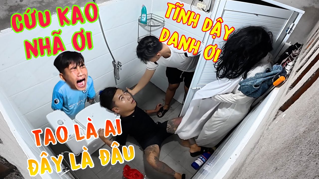 TNB - Danh, Toàn, Bé Ba Khóc Thét Khi Gặp Ma Trong Tolet