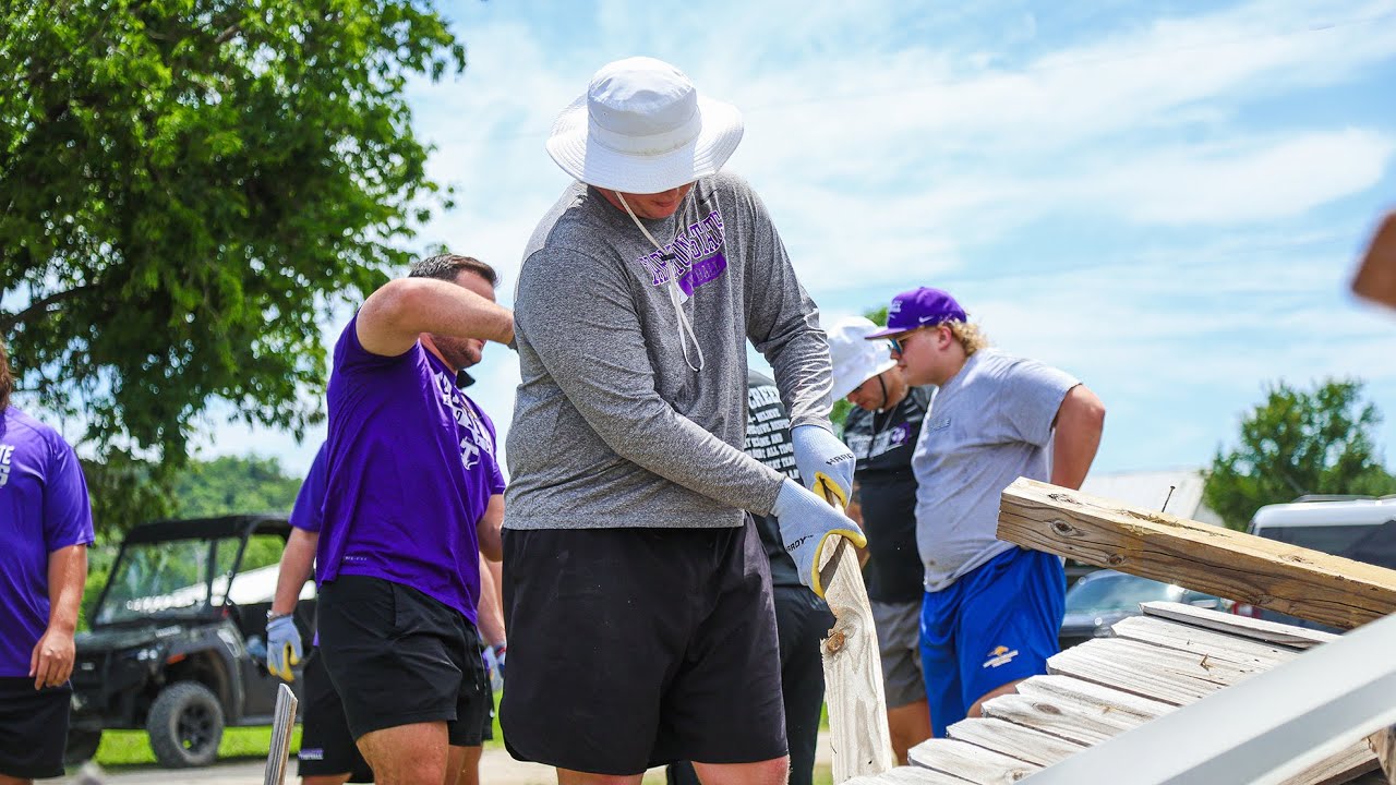 Tarleton State Football Helps Gordon, Texas, with Tornado Relief