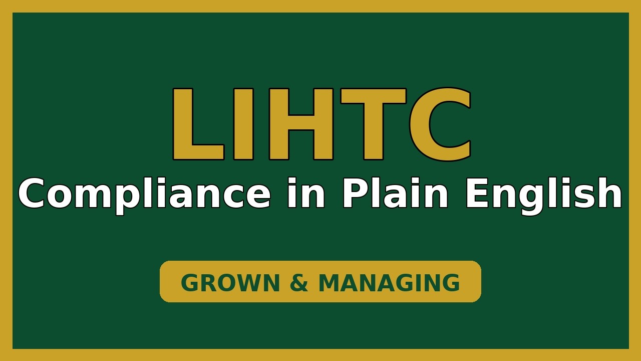 LIHTC Compliance in Plain English