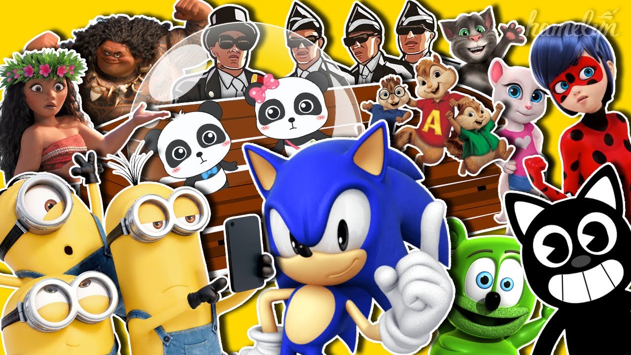 Coffin Dance MEGAMIX 13 - Sonic & Cartoon Cat & Minions & Babybus & Moana & Ladybug & Chipmunks &Tom