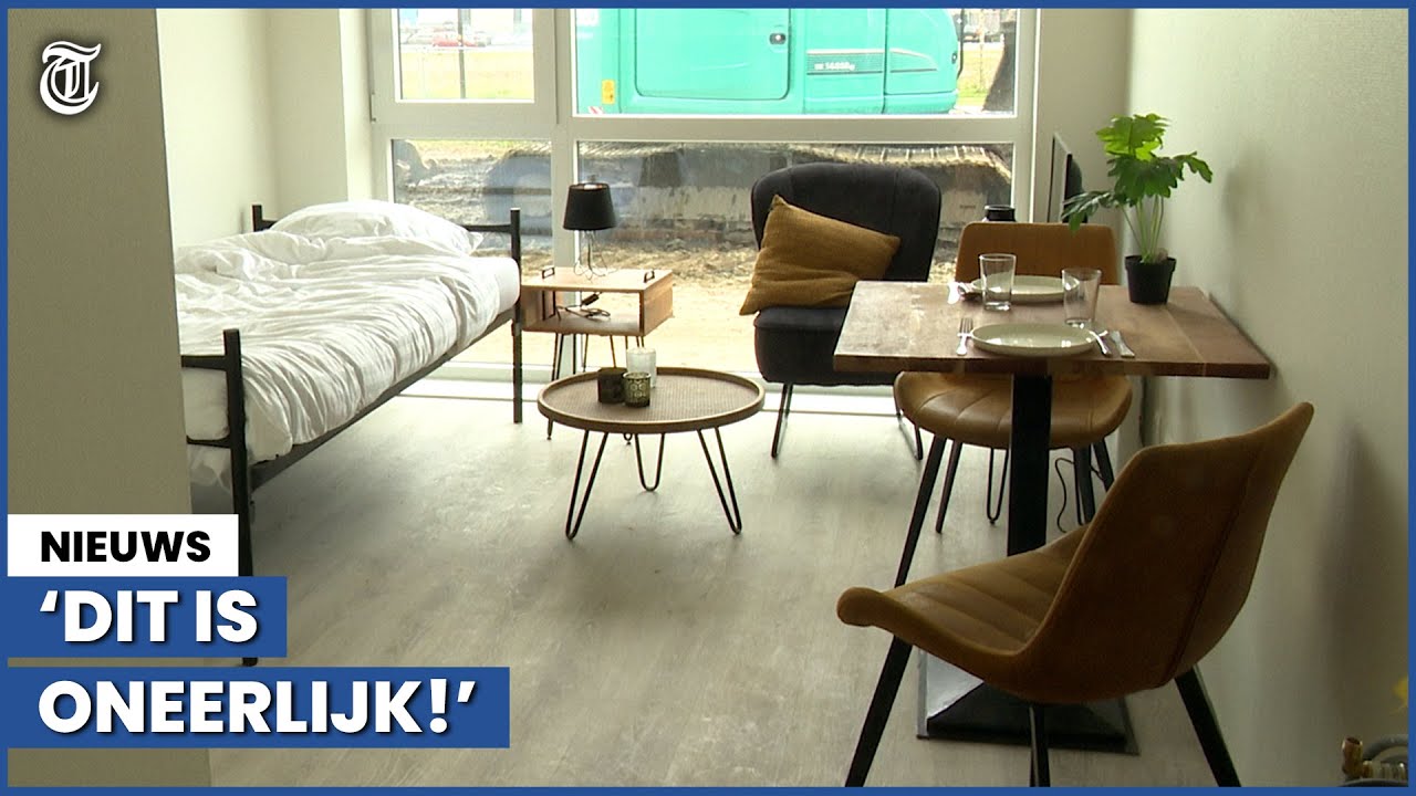 Uniek kijkje in noodwoning vluchtelingen