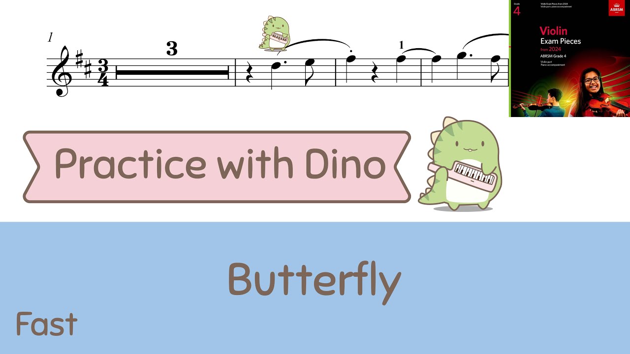 Butterfly ABRSM 2024 Violin grade 4 (C1)