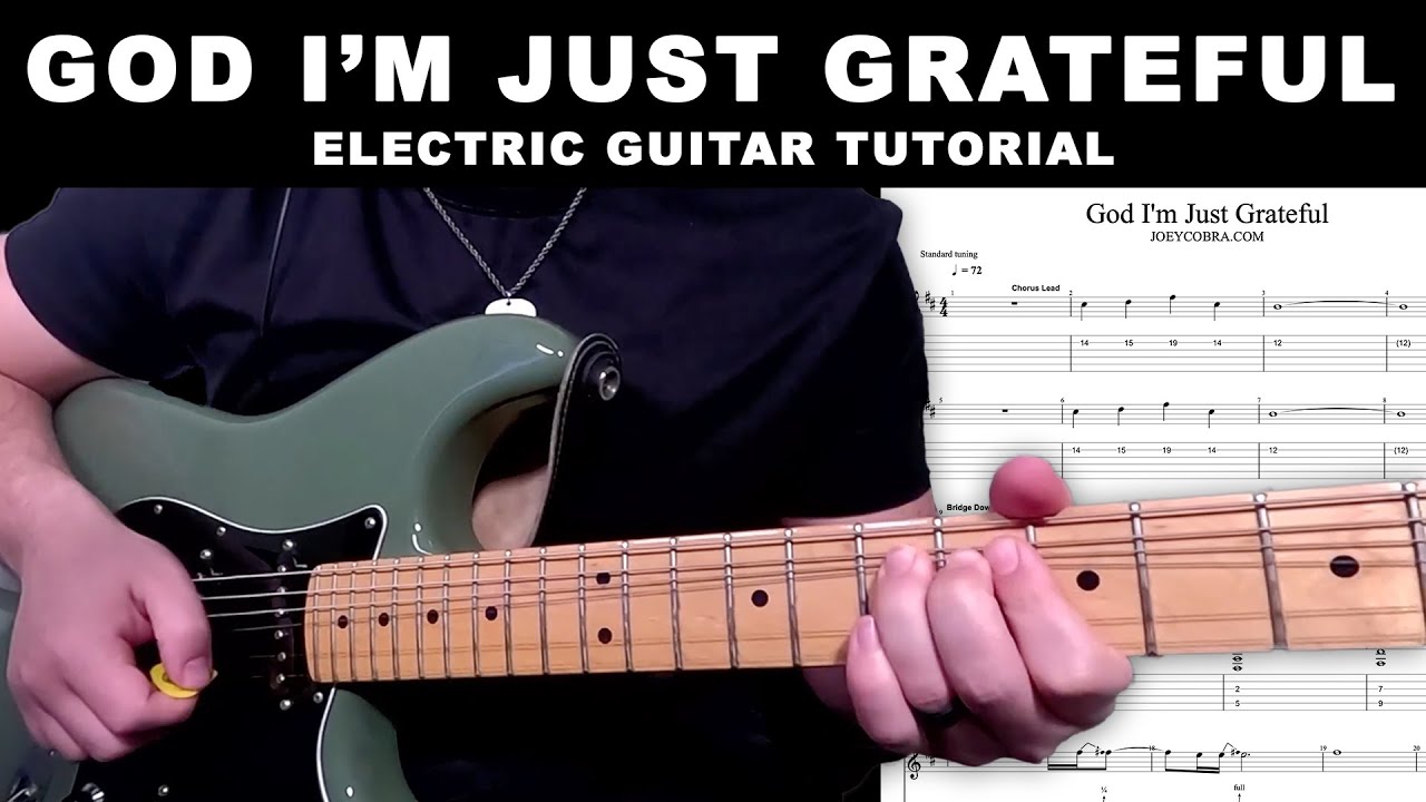 God I'm Just Grateful | Elevation Worship & Chandler Moore | Lead Guitar Tutorial with Tabs