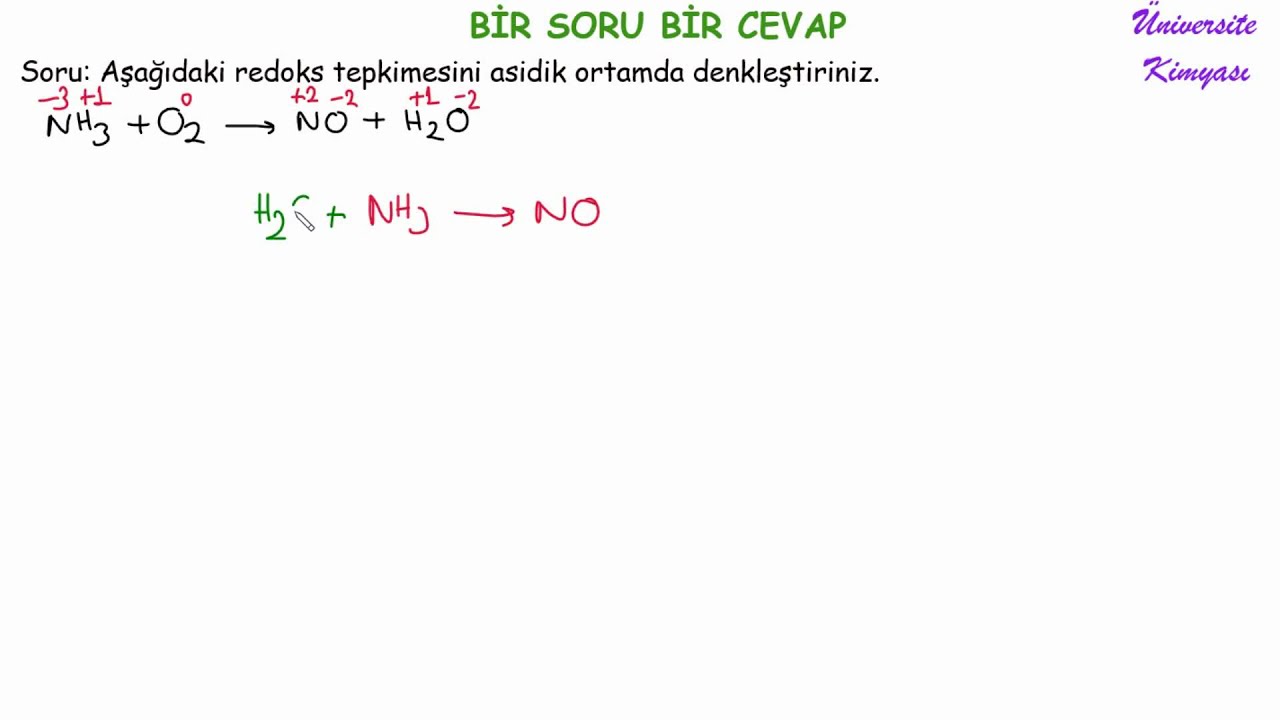 BİR SORU BİR CEVAP| GENEL KİMYA 1| REDOKS