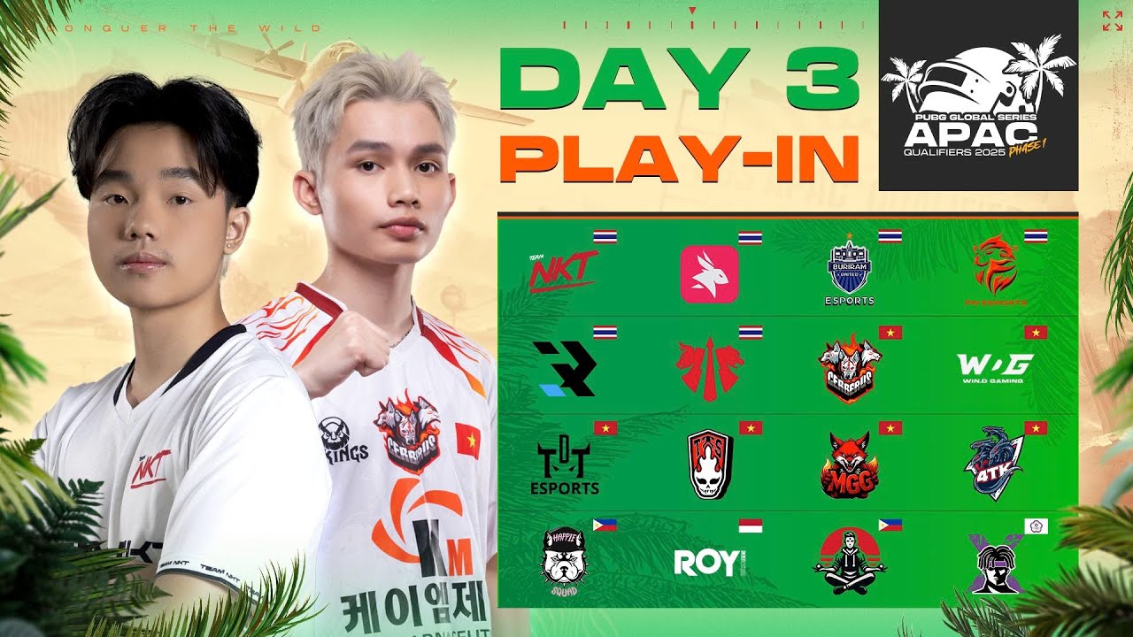 🏆 𝐏𝐆𝐒 𝐀𝐏𝐀𝐂 𝐐𝐔𝐀𝐋𝐈𝐅𝐈𝐄𝐑𝐒 𝟐𝟎𝟐𝟓 𝐏𝐇𝐀𝐒𝐄 𝟏 | PLAY-IN วันที่ 3