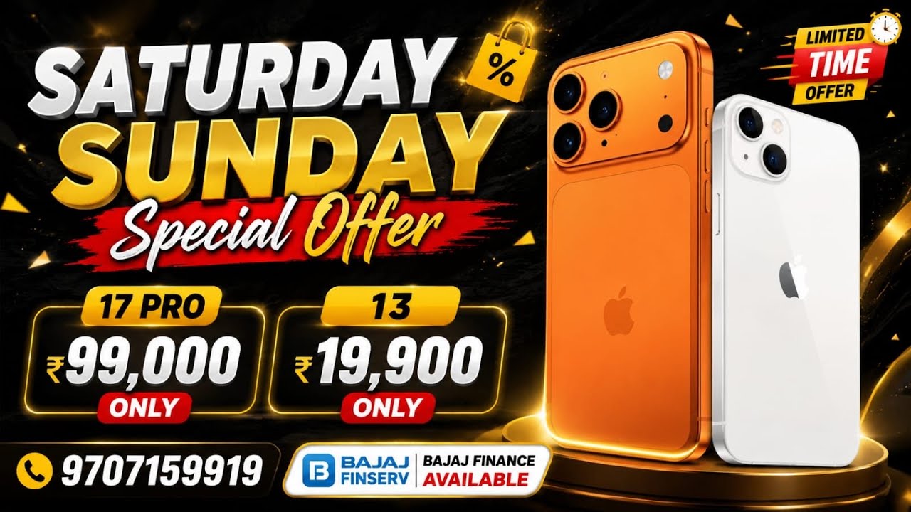 Specjalna oferta weekendowa w NR Mobile Store | iPhone 13 tylko za 19 900 i 17 Pro za 99 000 ₹