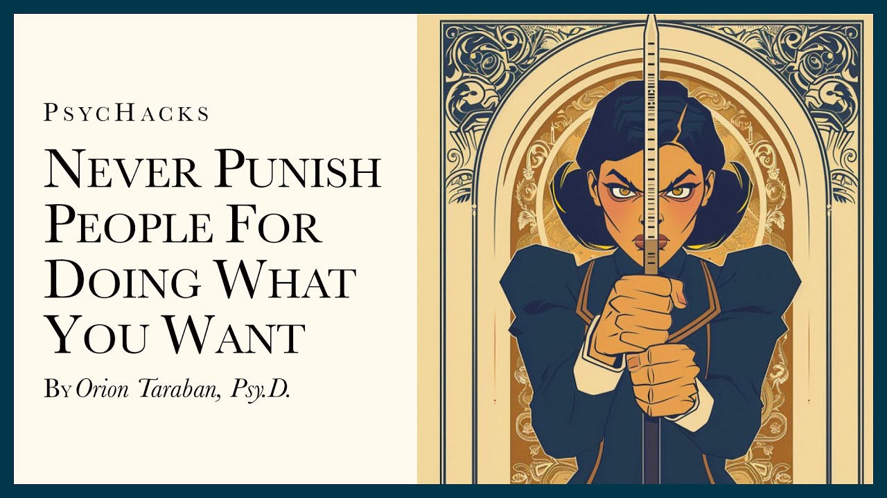 Never punish people for doing what you want: the power of shaping