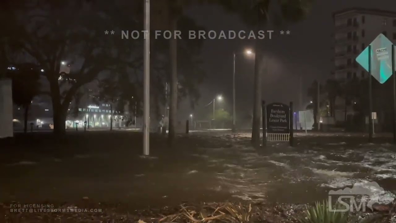 09-27-2024 Tampa, FL - Hurricane Helene Flooding